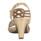Jones New York Womens Strappy Slingback Dress Sandals JNY-DANELY Soft Gold 9M