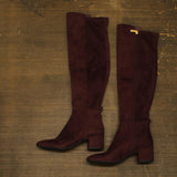 Michael Michael Kors Heels Braden Over the Knee Riding Boots Merlot Purple 7M