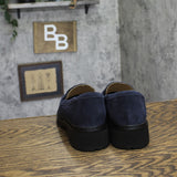 Clarks Suede Lauryl Step Loafer 26184351 Navy Blue 10W