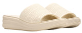 Clarks Drift Twist Wedge Slide Sandals 26181604 Cream Off White 8M