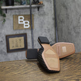 Franco Sarto Toba Mule Slip On Square Toe J8092S1 Black Woven 9M