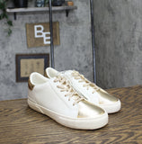A New Day Womens Maddison Sneakers with Memory Foam Insole White / Gold 7.5M