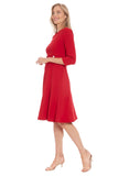 London Times and Special Occasions-Versatile Wedding Guest Dresses Savvy Red 20W
