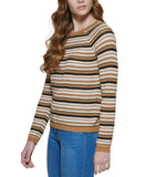 Calvin Klein Womens Striped Cotton Sweater M2BSN727