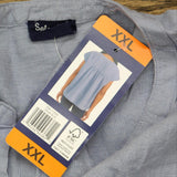 Splendid Women's Linen Blend Tunic Top 177097 Blue 2XL