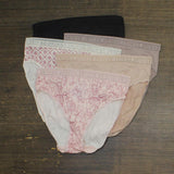 Lucky Brand Womens 5-Pack Hi-Cut Panties 1527171 Black M