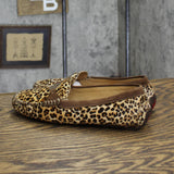 Lauren Ralph Lauren Women's Carley II 2 Vintage Loafer Flats Cheetah Brown 6.5M