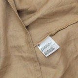 State Of Day Sleeveless Pajama Shirt Top Linen Blend Natural Umber Brown L