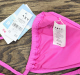 Roxy Womens Tiki Triangle Bikini Top 434001979 Bright Pink XL