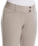 Rafaella Plus Size Curvy Fit Bootcut Pants with Pockets Summer Straw Brown 16