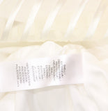 Adrianna Papell Sheer Embroidered Cocktail Sheath Dress Ivory Off White 14