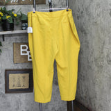 Kasper Womens Plus Size Fly Front Slim Pants 10902147 Butterscotch Yellow 22W