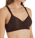 Bali Womens Comfort Revolution Wirefree Bra Warm Cocoa Brown Swirl 40DD