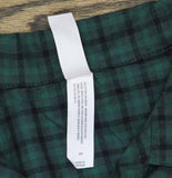 Auden Womens Flannel Long Sleeve Button Down Pajama Shirt 94650411 Green Multi S