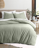 Oake Ripple Matelasse Textured 3-Piece Comforter Set Green Full / Queen