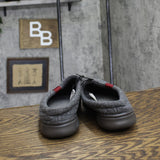 Dluxe By Dearfoams Mens Julien Clog Slippers 86802585 Gray M (8-9)