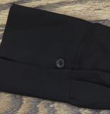 Bar III Colorblocked Button-Down Long Sleeve Collared Blouse Top Black 2XS