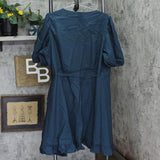 City Chic Womens Trendy Plus Ruffle Dreams Dress Alpine Green 18W