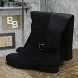 Style & Co Womens Kimmball Wide-Calf Over-The-Knee Boots Black 11M-WC