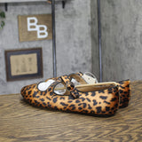 A New Day Tasmin Velvet Mary Jane Flats 94568234 Leopard Brown Multi 11M