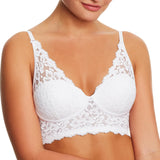 Maidenform Womens Pure Comfort Lace Bralette Soft Cup 23020250273 White 36A