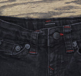 True Religion Kids Geno Relaxed Slim Fit Snap Horseshoe Jeans Black Wash 6