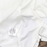 Nina Leonard Cardigan with Back Zipper and Chiffon Detail Ivory Off White M