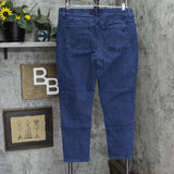 DG2 Diane Gilman Womens Denim Pull On Stretch Jegging Jeans Blue PS