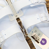 Shade & Shore Womens Neida Eva Two Band Footbed Sandals 86509395 Neida Blue 6M