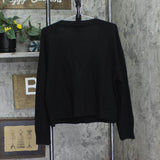 Aqua Womens Button Front Sweater Cashmere V-Neck Cardigan V10337 Black 2XL