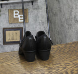 Clarks Womens Block Heel Low Cut Booties Black 9N