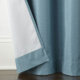 Home Expressions Grommet 100% Blackout Single Curtain Panel Aqua Green 40x84