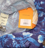 Coniglio Palm Beach Adjustable Waist Patterned Pants Cranes Indigo Blue