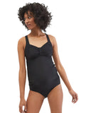 Motherhood Maternity Front Maternity Swim Top with Adjustable Straps Black XS