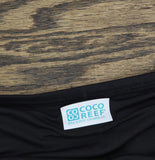 Coco Reef Womens Skirted Swim Bottom Solid Slit U95745 Black L