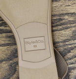 Style & Co Eileen Elasticized Round Toe Flat Sandals Mountain Trail Brown 8.5M