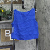 Lauren Ralph Lauren Womens Top & Pants Cover-Up Swim Woven Blue Saturn S