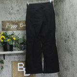 Aqua Pleated Ponte Flare Pants AQ-PA4289 Black S
