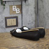 A New Day Valentina Pointed Toe Buckle Ballet Flats 94462481 Black 8M