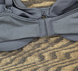 Lilyette Womens Plunge Into Comfort Keyhole Minimizer Bra Silver Lining Gray 36C