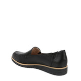 Naturalizer Womens Idea-Moc Slip On Casual Loafers J0907S1 Black Textured 7.5W