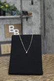 Round Cut Crystal Stacked Pendant Necklace Gold / Clear 16" + 3"