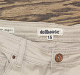 Dollhouse Juniors Ripped Colored Wash Cropped Skinny Jeans Brown 15