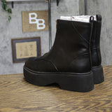 Wild Fable Womens Honor Ankle Combat Boots Platform 94642917 Black 6.5M