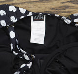 Island Escape Monterey Printed Convertible One-Piece Swimsuit Black / White 8