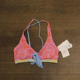 Roxy Womens Bralette Bikini Top Adjustable Swim 434002025 Purple Multi M