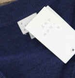 A New Day Cozy Knit Relaxed V-Neck Pullover Sweater 94331312 Navy Blue M