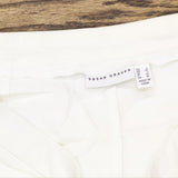 Susan Graver Womens Ultra Stretch Pull-on Pedal Pushers w/ Pockets White L