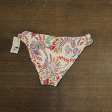 Lauren Ralph Lauren Twist Side Tab Hipster Bikini Bottom Multi White 10