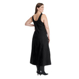 Universal Thread Womens Denim Tailored Corset Midi Dress 91829603 Black 17